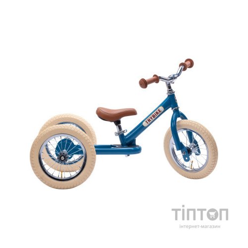 Біговел Trybike триколісний балансуючий синій (TBS-2-BLU-VIN+TBS-100-TKV)