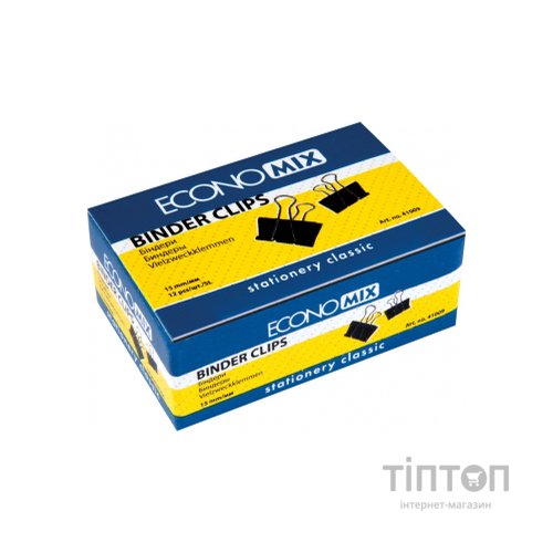 Біндер металевий Economix 15 мм 12 шт (E41009)