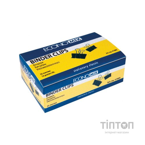 Біндер металевий Economix 25 мм 12 шт (E41005)