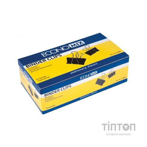 Біндер металевий Economix 32 мм 12 шт (E41006)