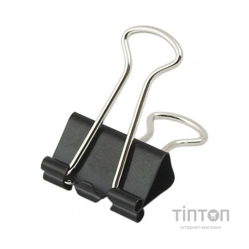 Біндер металевий H-Tone 19 мм, 12 шт, чорні (BIND-HT-JJ40316-19)