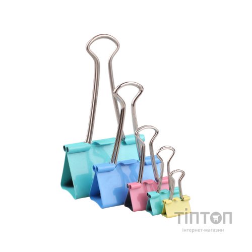 Біндер металевий H-Tone 25 мм, 12 шт, кольорові (BIND-HT-JJ40317-25)