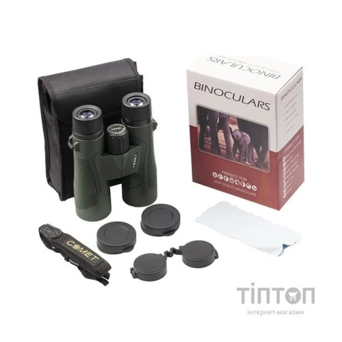 Бінокль Comet W13 10x42A waterproof в чохлі Зелений (W13-1042A)
