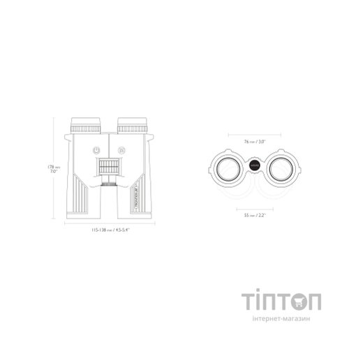 Бінокль Hawke Frontier LRF Green 10x42 з далекоміром 2300 м (38615)