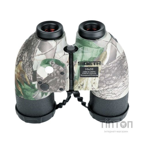 Бінокль Sigeta General 10x50 Camo Floating/Compass/Reticle (65860)