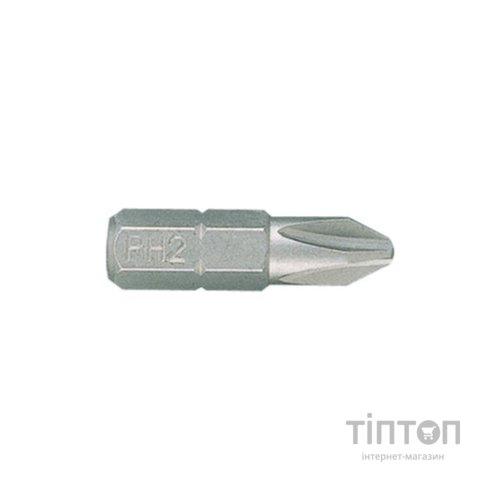 Біта для шуруповерта KING TONY PH2 Phillips 1/4" 1 25 мм (102501P)