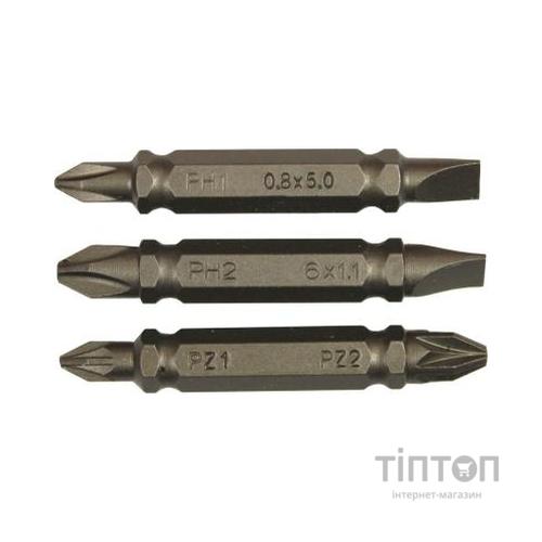 Біти двустор. Stanley Ph1-SL5,Ph2-SL6,Pz1-Pz2, 48мм, 3шт.