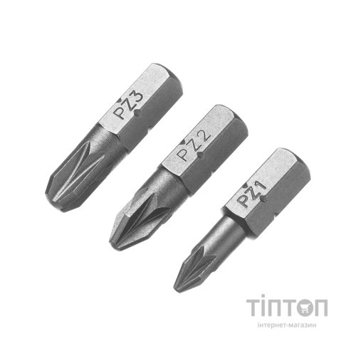 Біти Stanley Pz1, Pz2, Pz3, 25мм, 3шт.