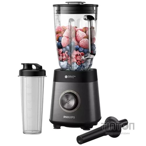 Блендер Philips стаціонарний Series 5000, 1200Вт, чаша-2000мл, скло, склянка в ко (HR3041/00)