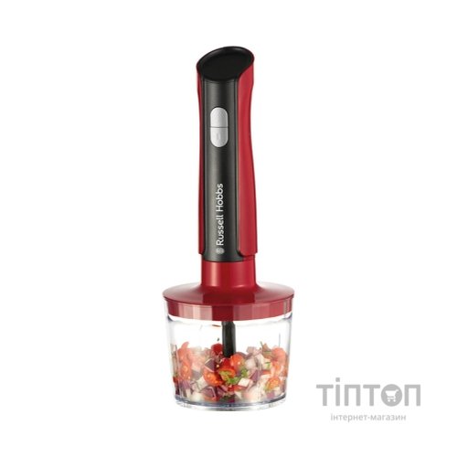 Блендер Russell Hobbs Hobbs заглибний Desire Red, 500Вт, чаша-500мл, вінчик, міні-подріб. (27140-56)