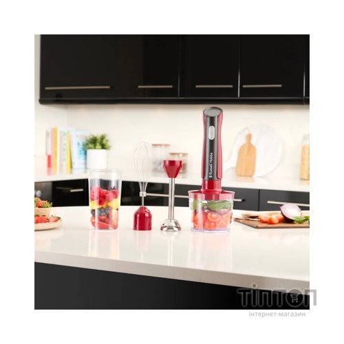 Блендер Russell Hobbs Hobbs заглибний Desire Red, 500Вт, чаша-500мл, вінчик, міні-подріб. (27140-56)