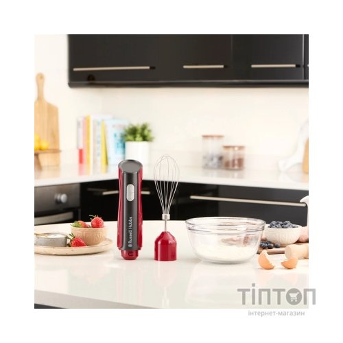 Блендер Russell Hobbs Hobbs заглибний Desire Red, 500Вт, чаша-500мл, вінчик, міні-подріб. (27140-56)