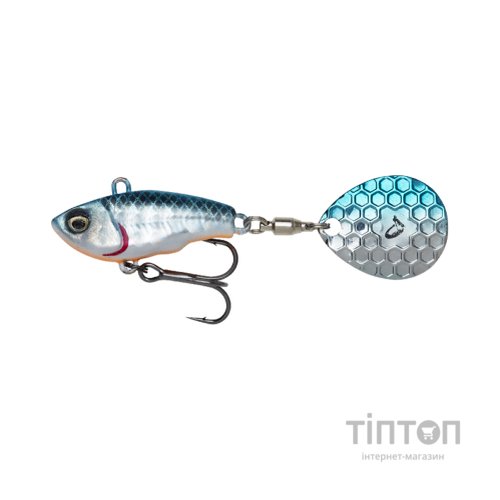 Блешня Savage Gear Fat Tail Spin 80mm 24.0g Blue Silver (1854.44.12)