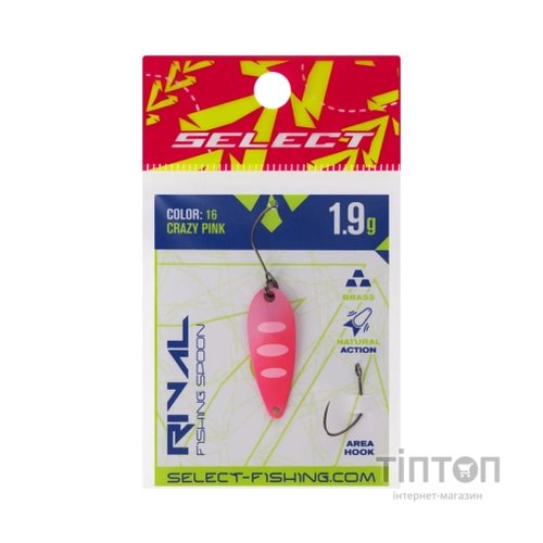 Блешня Select Rival 1.9g 30mm 16 Crazy Pink (1870.79.95)