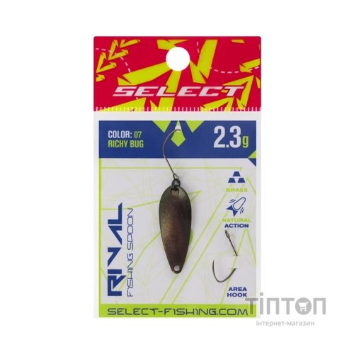 Блешня Select Rival 2.3g 30mm 07 Richy Bug (1870.80.07)