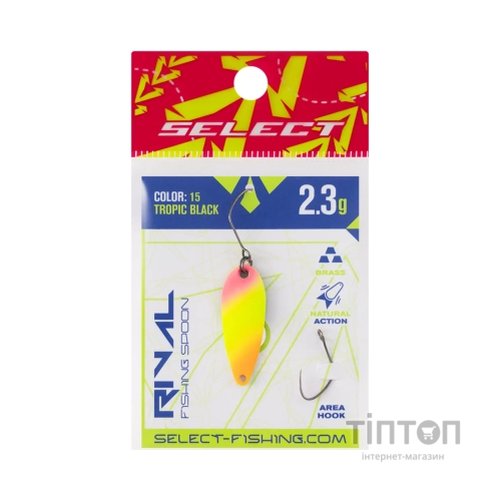 Блешня Select Rival 2.3g 30mm 15 Tropic Black (1870.80.14)