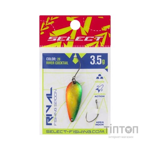 Блешня Select Rival 3.5g 34mm 28 River Cocktail (1870.80.38)