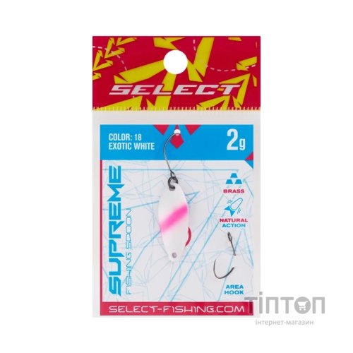 Блешня Select Supreme 2.0g 27mm 18 Exotic White (1870.80.48)