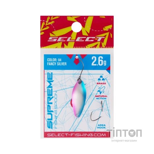 Блешня Select Supreme 2.6g 30mm 04 Fancy Silver (1870.80.54)