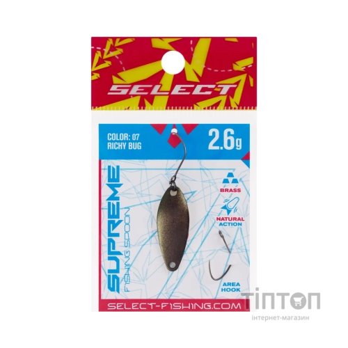 Блешня Select Supreme 2.6g 30mm 07 Richy Bug (1870.80.57)