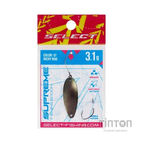 Блешня Select Supreme 3.1g 34mm 07 Richy Bug (1870.80.71)