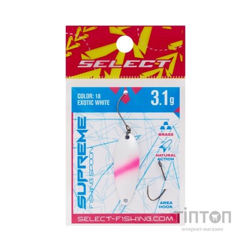 Блешня Select Supreme 3.1g 34mm 18 Exotic White (1870.80.76)