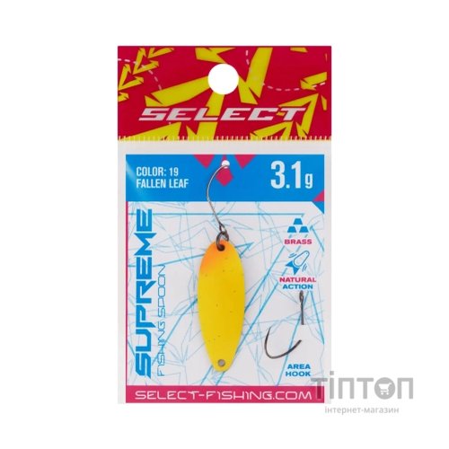 Блешня Select Supreme 3.1g 34mm 19 Fallen Leaf (1870.80.77)