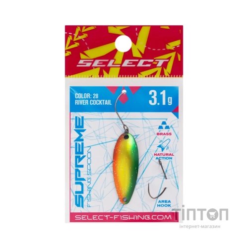Блешня Select Supreme 3.1g 34mm 28 River Cocktail (1870.80.79)
