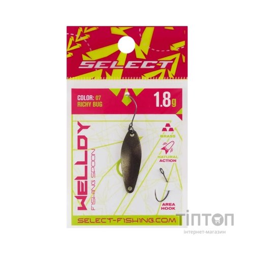 Блешня Select Welldy 1.8g 31mm 07 Richy Bug (1870.80.85)
