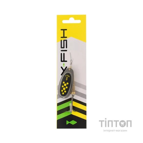 Блешня X-Fish Dark Side 14g 5 Nikel black lime (1917.07.26)