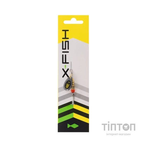 Блешня X-Fish Dark Side 2.5g 1 Nikel black lime (1917.07.22)