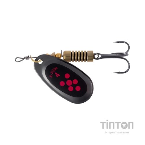 Блешня X-Fish Dark Side 9.5g 4Nikel black orange (1917.07.30)