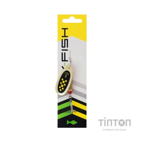 Блешня X-Fish Spike 14.5g 5 Gold black lime (1917.06.36)