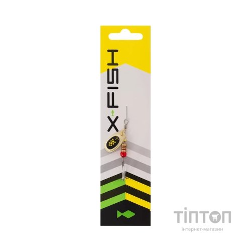 Блешня X-Fish Spike 2.5g 1 Gold black lime (1917.06.32)