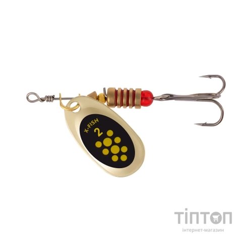 Блешня X-Fish Spike 4.5g 2 Gold black lime (1917.06.33)