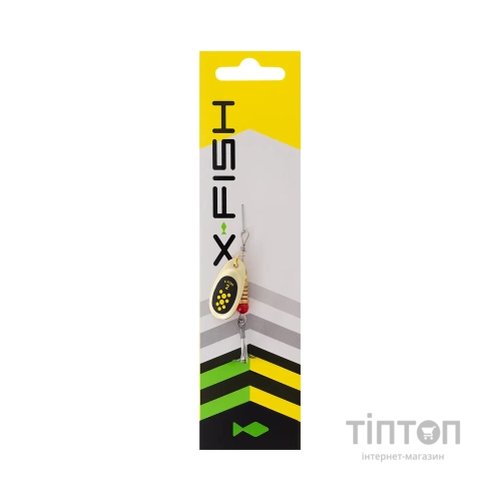 Блешня X-Fish Spike 4.5g 2 Gold black lime (1917.06.33)