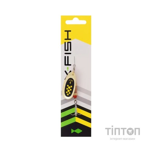 Блешня X-Fish Spike 9.5g 4 Gold black lime (1917.06.35)