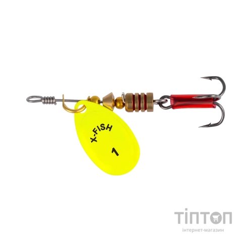 Блешня X-Fish Stark 2.5g 1 Nikel UV lime (1917.07.37)