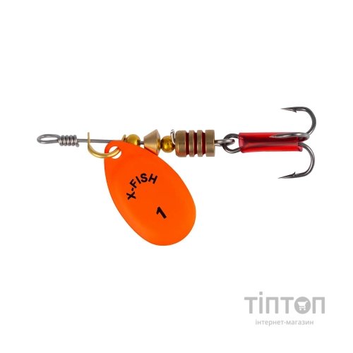 Блешня X-Fish Stark 2.5g 1 Nikel UV orange (1917.07.32)