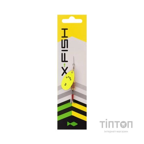 Блешня X-Fish Stark 6.5g 3 Nikel UV lime (1917.07.39)