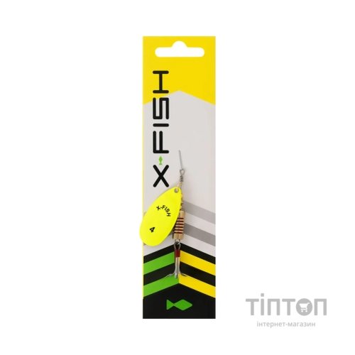 Блешня X-Fish Stark 9.5g 4 Nikel UV lime (1917.07.40)