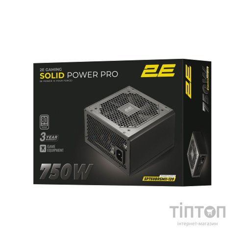 Блок живлення 2E 750W GAMING Solid Power Pro (2E-SP750BRSMII-120)