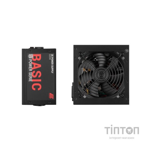 Блок живлення 2E BASIC POWER (600W), 80, 120mm, 1xMB 24pin(20+4), 1xCPU 8pin(4+4), 3xMolex, 4xSATA, 2xPCIe 8pin( (2E-BP600-120APFC)