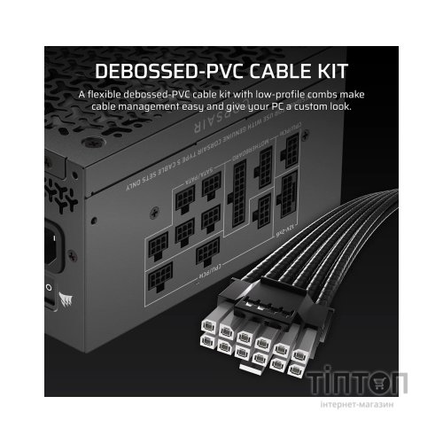 Блок живлення Corsair 1000W RM1000x Shift ATX 3.1 (CP-9020300-EU)