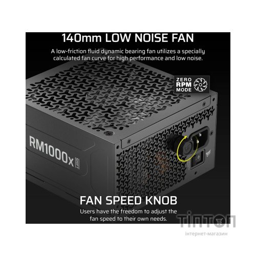 Блок живлення Corsair 1000W RM1000x Shift ATX 3.1 (CP-9020300-EU)