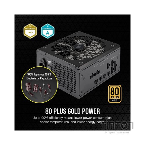 Блок живлення Corsair 750W RM750x Shift PCIE5 (CP-9020251-EU)