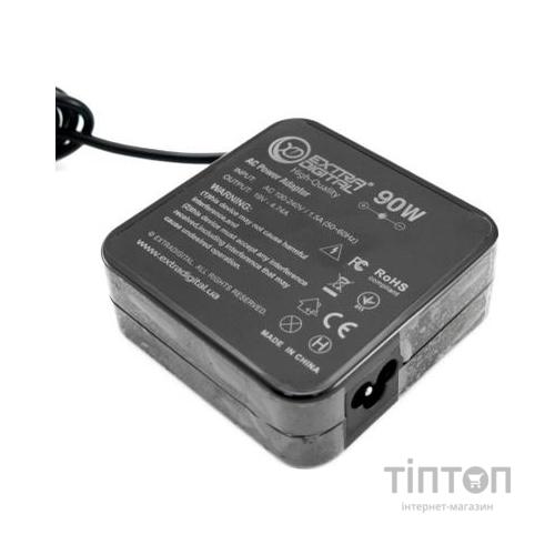Блок живлення до ноутбуку Extradigital HP 19V, 4.74A, 90W (7.4x5.0) High Quality (PSH3885)