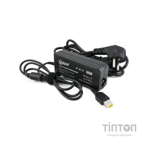Блок живлення до ноутбуку Extradigital Lenovo 20V, 3.25A, 65W (11x4.5 Rectangular) (PSL3840)