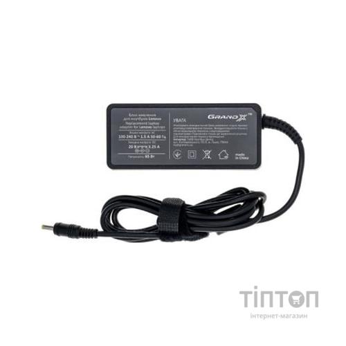 Блок живлення до ноутбуку Grand-X Lenovo (20V 2A 40W) 5,5x2,5mm (ORGLEL40WS)
