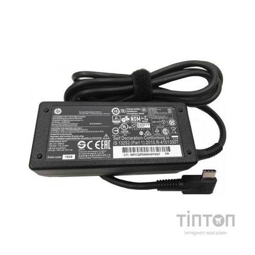 Блок живлення до ноутбуку HP 45W 15V, Type-C (TPN-CA01 / A40255)